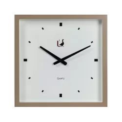 Orologio da parete fango Cm. 40x40x7,5 - L'oca Nera