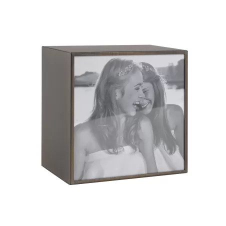 Portafoto quadrato grande bronzo Cm. 16x16x10 (15x15) - L'oca Nera