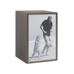 Portafoto rettangolare piccolo bronzo Cm. 10,2x15,3x10 (10x15) - L'oca Nera