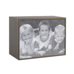 Portafoto rettangolare grande bronzo Cm. 15,3x20,3x10 (15x20) - L'oca Nera