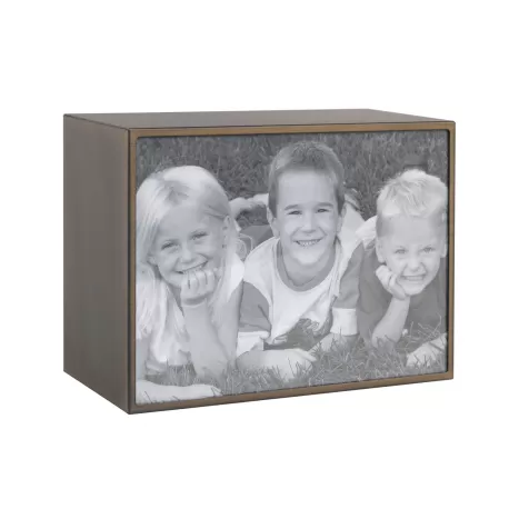 Portafoto rettangolare grande bronzo Cm. 15,3x20,3x10 (15x20) - L'oca Nera