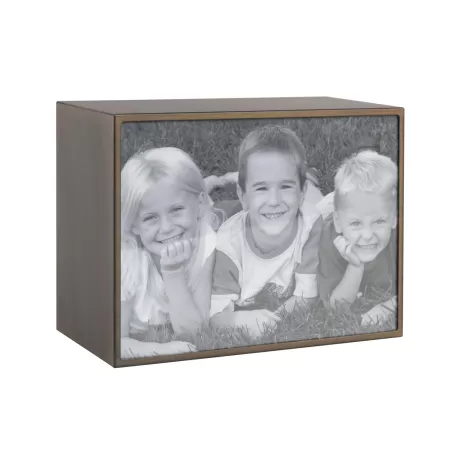 Portafoto rettangolare grande bronzo Cm. 15,3x20,3x10 (15x20) - L'oca Nera