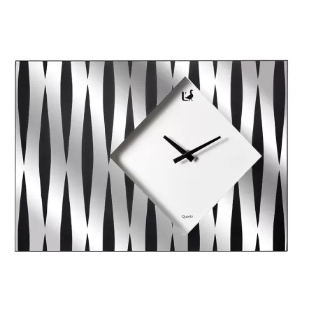 Orologio da parete rettangolare Cm. 45x30x4 - L'oca Nera