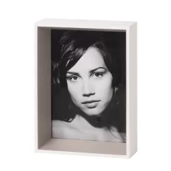 Cornice rettangolare media bianco Cm. 19,8x14,8x5 (13x18) - L'oca Nera