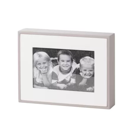 Cornice rettangolare piccola grigio Cm. 21x16,5x4,5 (10x15) - L'oca Nera