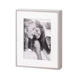 Cornice rettangolare media grigio Cm. 19x24x4,5 (13x18) - L'oca Nera