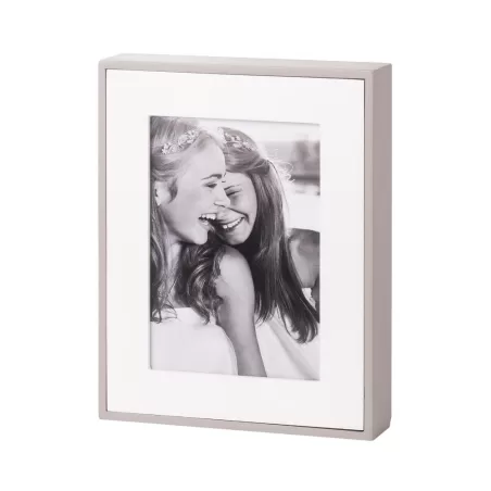 Cornice rettangolare media grigio Cm. 19x24x4,5 (13x18) - L'oca Nera