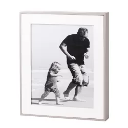 Cornice rettangolare grande grigio Cm. 26,5x31,5x4,5 (20x25) - L'oca Nera