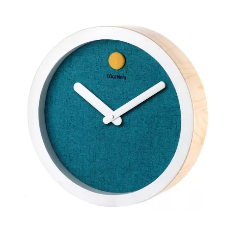 Orologio da parete azzurro Cm. 35x8 - L'oca Nera