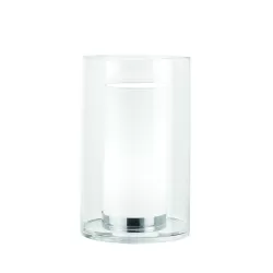 Lampada Helsinki paralume bianco ottico Cm. 25x40 h. - L'oca Nera