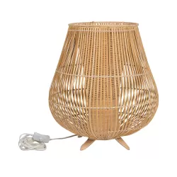 Lampada rattan naturale Cm. 50x47,5 h. - L'oca Nera