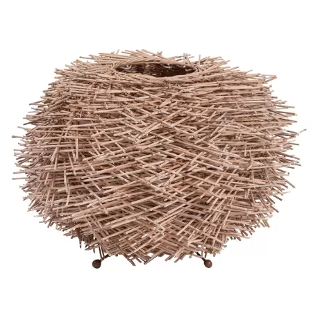 Lampada rattan fango Cm. 46,5x33 h. - L'oca Nera