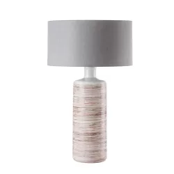 Lampada paralume grigio Cm. 40x64 h. - L'oca Nera