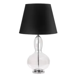 Lampada paralume nero Cm. 47x93 h. - L'oca Nera