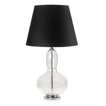 Lampada paralume nero Cm. 47x93 h. - L'oca Nera