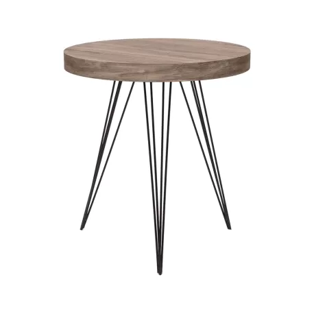 Tavolino tondo - naturale Cm. 55x60 h. - L'oca Nera