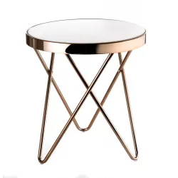 Tavolino tondo piccolo Cm. 42,5x46 h. - L'oca Nera