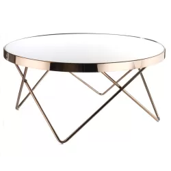 Tavolino tondo grande Cm. 82,5x40 h. - L'oca Nera