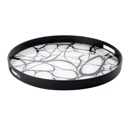 Vassoio tondo grande Cm. 45,5x4 h. - L'oca Nera