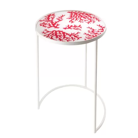 Tavolino tondo grande Cm. 46x64 h. - L'oca Nera