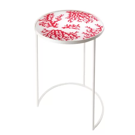 Tavolino tondo grande Cm. 46x64 h. - L'oca Nera