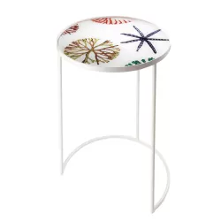 Tavolino tondo grande Cm. 46x64 h. - L'oca Nera