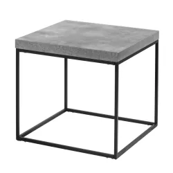 Tavolino quadrato - grigio cemento Cm. 59x59x50 h. - L'oca Nera
