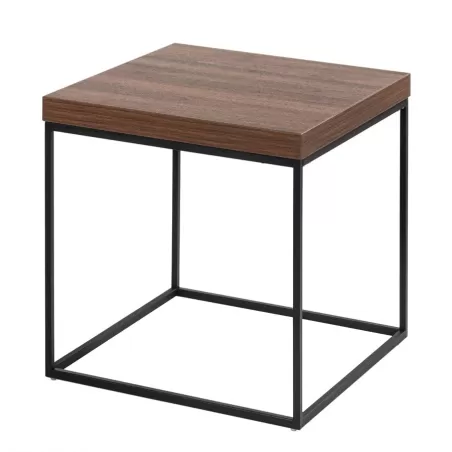 Tavolino quadrato - legno noce Cm. 59x59x50 h. - L'oca Nera