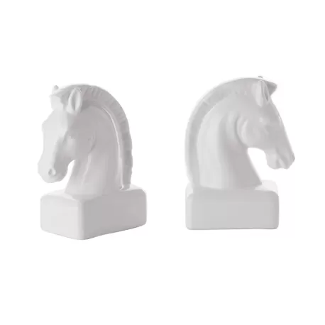 Fermalibri Cavallo - set 2 pz Cm. 14x8x18 h. - L'oca Nera