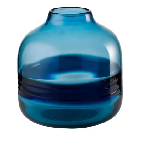 Vaso basso Cm. 21x21,5 h. - L'oca Nera