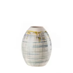 Vaso Alto 1M188 in Ceramica Ø14x32h L'Oca Nera - Biancheria per la