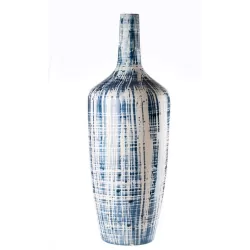 Vaso alto Cm. 23x62 h. - L'oca Nera