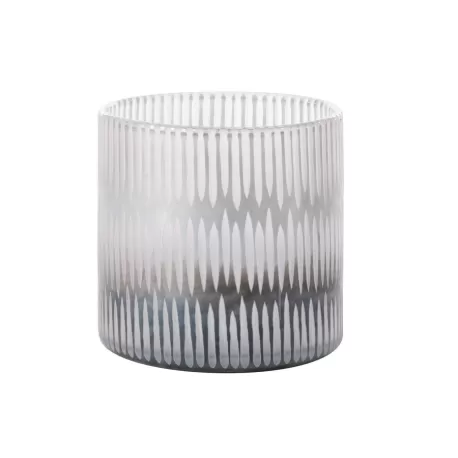 Vaso portacandela alto Cm. 15x15 h. - L'oca Nera