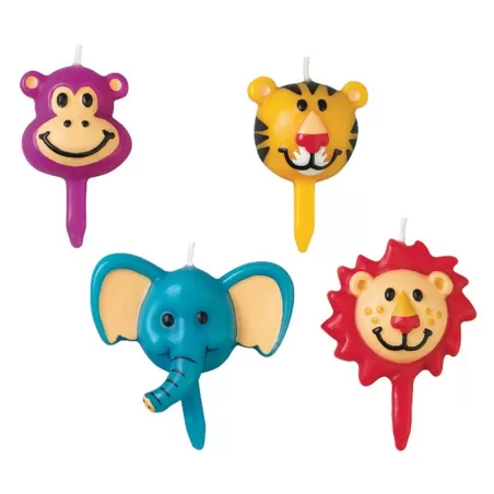 Candele Giungla  New 4 Pezzi