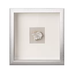 Pannello decorativo quadrato con cristallo naturale Cm. 30x30x4 - L'oca Nera