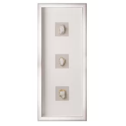 Pannello decorativo rettangolare con cristallo naturale Cm. 30x70x4 - L'oca Nera