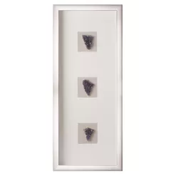 Pannello decorativo rettangolare con cristallo ametista Cm. 30x70x4 - L'oca Nera