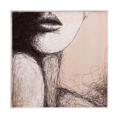 Quadro con cornice Cm. 100x100 - L'oca Nera