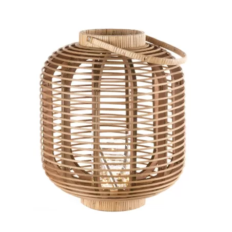 Lanterna alta con led Cm. 36,5x43 h. - L'oca Nera