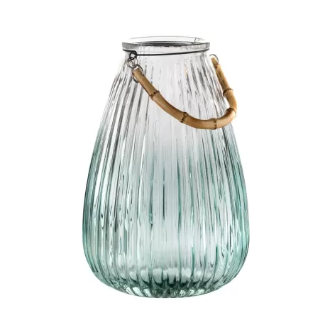 Lanterna con manico bambu Cm. 22,5x33,5 h. - L'oca Nera