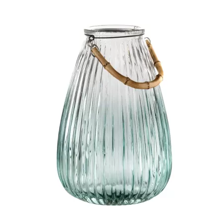 Lanterna con manico bambu Cm. 22,5x33,5 h. - L'oca Nera