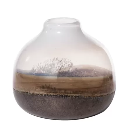 Vaso basso Cm. 22x21 h. - L'oca Nera