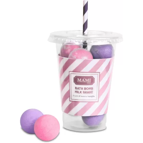 Bath bomb Milk Shake, Frutti di bosco & Vaniglia - Mami Milano