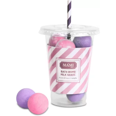 Bath bomb Milk Shake, Frutti di bosco & Vaniglia - Mami Milano
