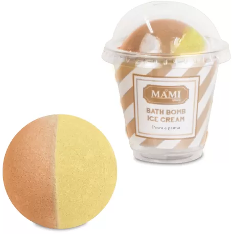 Bath bomb Gelato, Pesca & Panna - Mami Milano