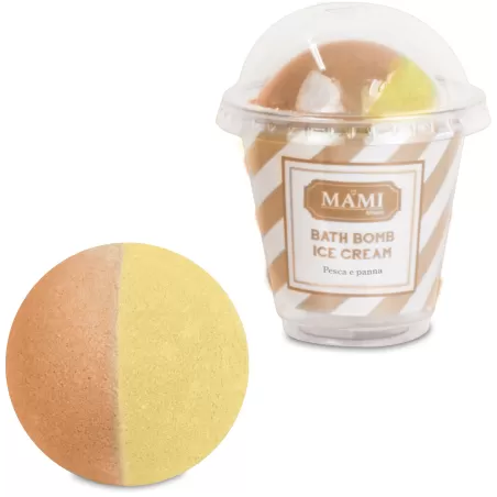 Bath bomb Gelato, Pesca & Panna - Mami Milano