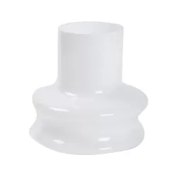 Vaso piccolo bianco Cm. 22x22 h. - L'oca Nera