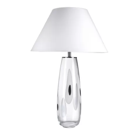 Lampada Broadway paralume bianco ottico Cm. 55x84 h. - L'oca Nera