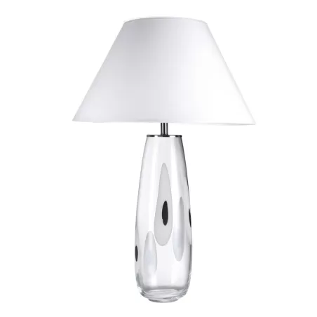 Lampada Broadway paralume bianco ottico Cm. 55x84 h. - L'oca Nera