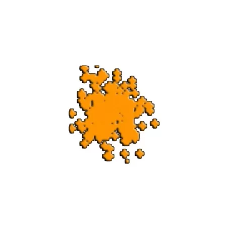 Colorante spray pump glitterato arancione - Decora